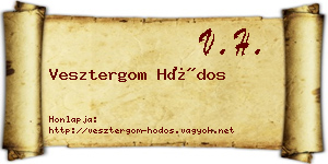 Vesztergom Hódos névjegykártya